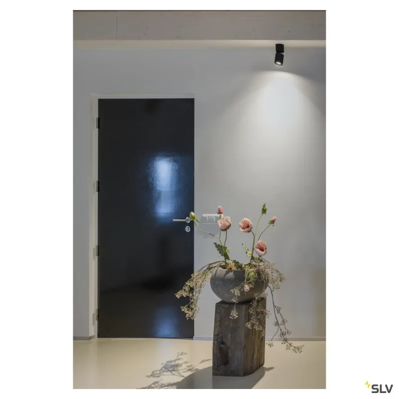 SUPROS 78, plafonnier intérieur, noir, LED, 12W, 3000K, variable