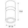 SUPROS 78, plafonnier intérieur, noir, LED, 12W, 3000K, variable