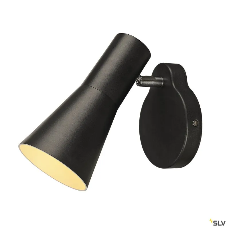 PHELIA, applique intérieure, liseuse, noir, GU10/QPAR51, 35W max