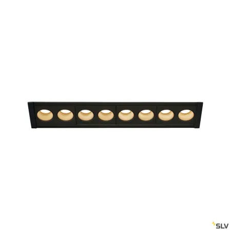 MILANDOS 8, encastré de plafond intérieur, noir, LED, 16W, 3000K