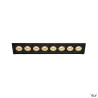 MILANDOS 8, encastré de plafond intérieur, noir, LED, 16W, 3000K