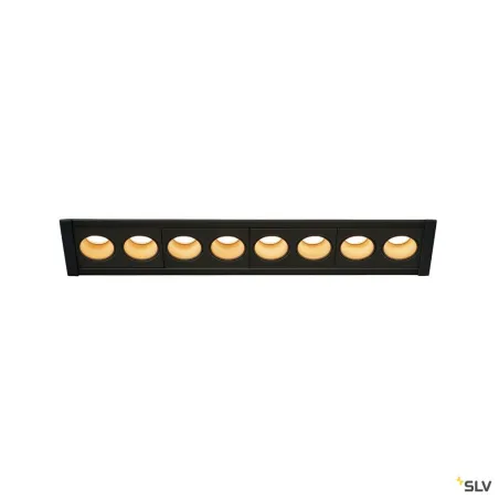MILANDOS 8, encastré de plafond intérieur, noir, LED, 16W, 2700K