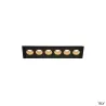 MILANDOS 6, encastré de plafond intérieur, noir, LED, 12W, 3000K