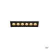 MILANDOS 6, encastré de plafond intérieur, noir, LED, 12W, 2700K