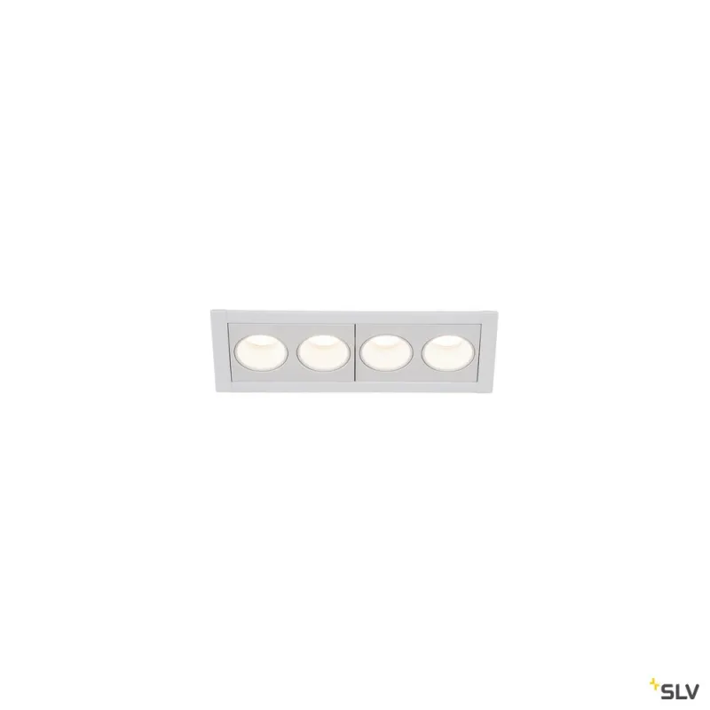 MILANDOS 4, encastré de plafond intérieur, blanc, LED, 8W, 3000K