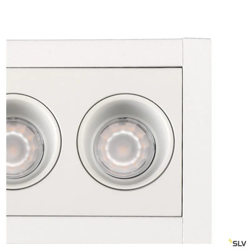 MILANDOS 4, encastré de plafond intérieur, blanc, LED, 8W, 3000K