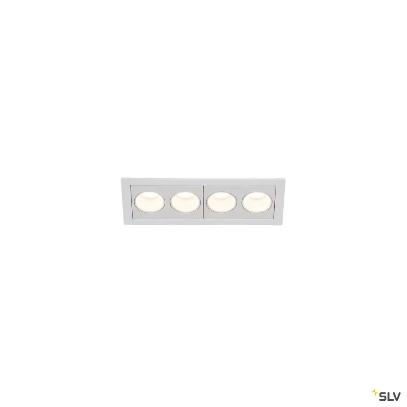MILANDOS 4, encastré de plafond intérieur, blanc, LED, 8W, 2700K