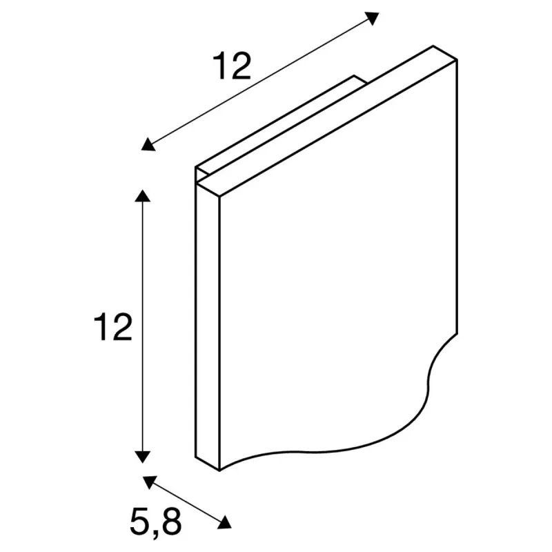 VILUA S, applique extérieure, anthracite, LED, 8,3W, 3000K, IP54