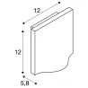 VILUA S, applique extérieure, anthracite, LED, 8,3W, 3000K, IP54