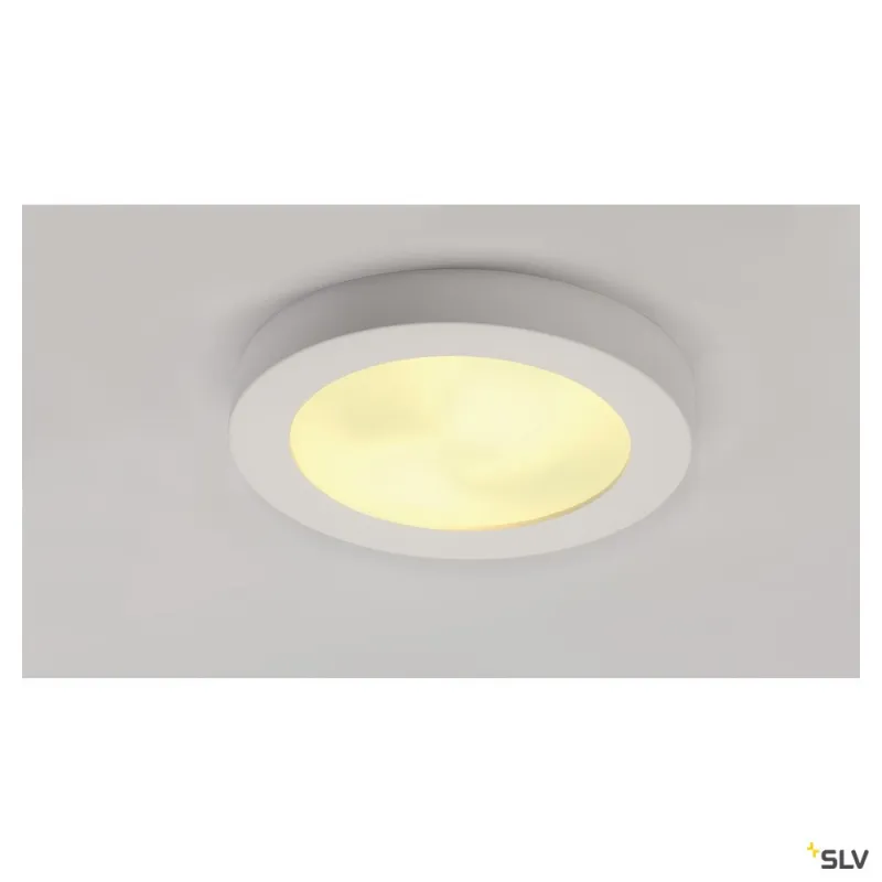 PLASTRA 105, plafonnier intérieur, blanc, E27, 2x 25W max, plâtre
