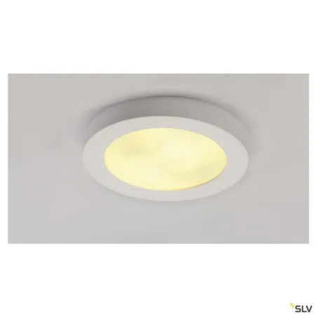PLASTRA 105, plafonnier intérieur, blanc, E27, 2x 25W max, plâtre