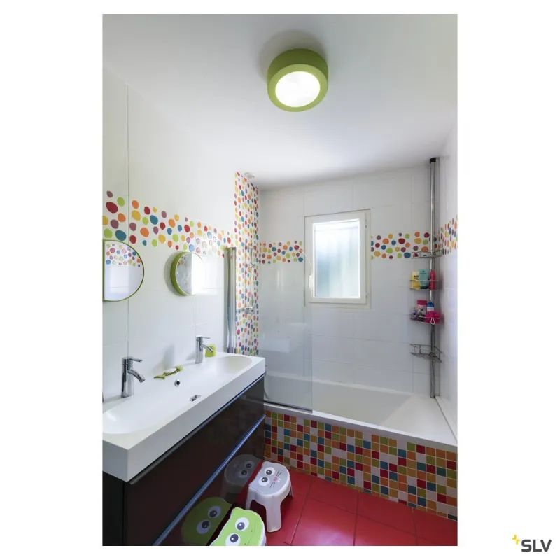 PLASTRA 105, plafonnier intérieur, blanc, E27, 2x 25W max, plâtre
