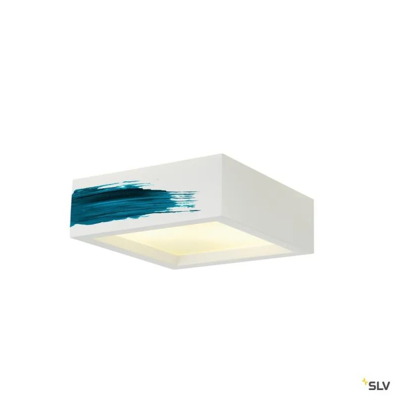 PLASTRA 104, plafonnier intérieur, blanc, E27, 2x 25W max, plâtre