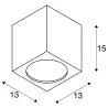BIG THEO, plafonnier extérieur, anthracite, LED, 21W, 3000K, IP44