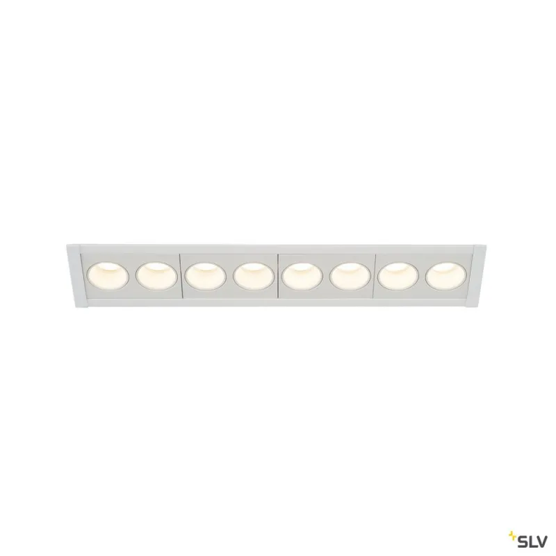 MILANDOS 8, encastré de plafond intérieur, blanc, LED, 16W, 2700K