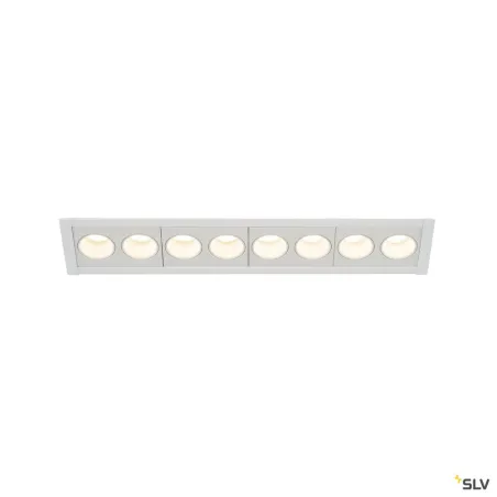 MILANDOS 8, encastré de plafond intérieur, blanc, LED, 16W, 2700K