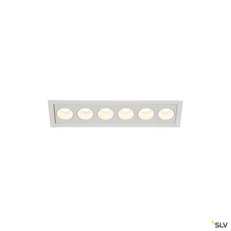 MILANDOS 6, encastré de plafond intérieur, blanc, LED, 12W, 2700K
