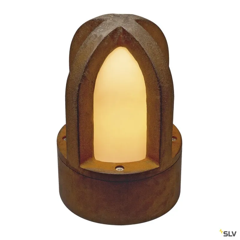 RUSTY® CONE 24, borne extérieure, rouille, E14/C35, 40W max, IP54