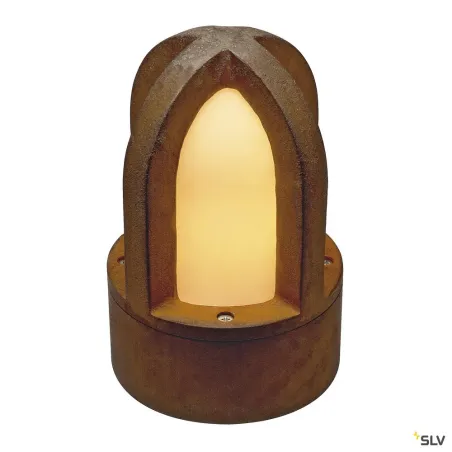 RUSTY® CONE 24, borne extérieure, rouille, E14/C35, 40W max, IP54
