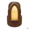 RUSTY® CONE 24, borne extérieure, rouille, E14/C35, 40W max, IP54