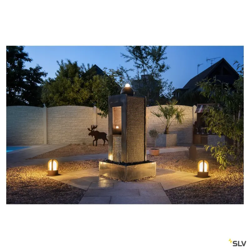 RUSTY® CONE 24, borne extérieure, rouille, E14/C35, 40W max, IP54