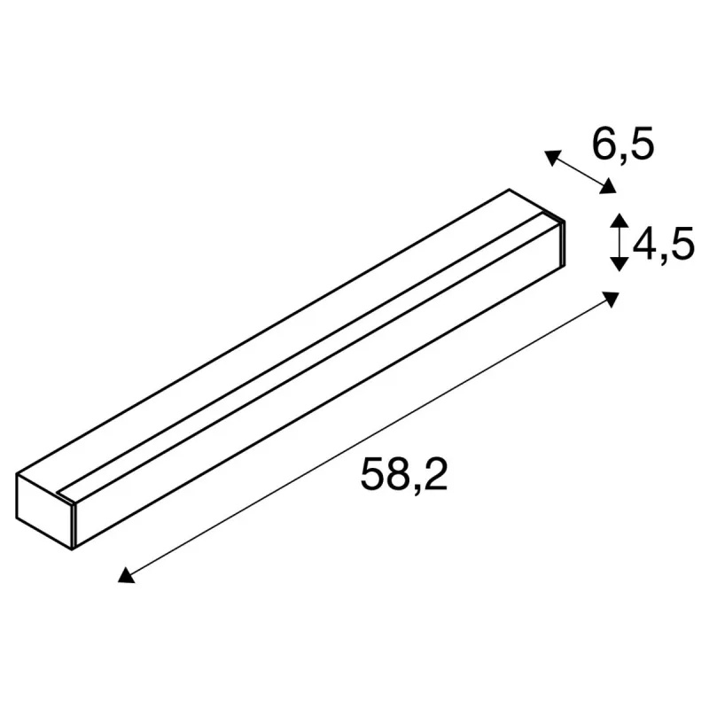 SIGHT 60, applique et plafonnier intérieur, noir, LED, 20W, 3000K