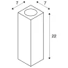 THEO UP/DOWN, applique intérieure, blanc, GU10/QPAR51, 2x 50W max