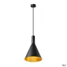 PHELIA 30, suspension intérieure, Ø 28 cm, noir/doré, E27, 23W max