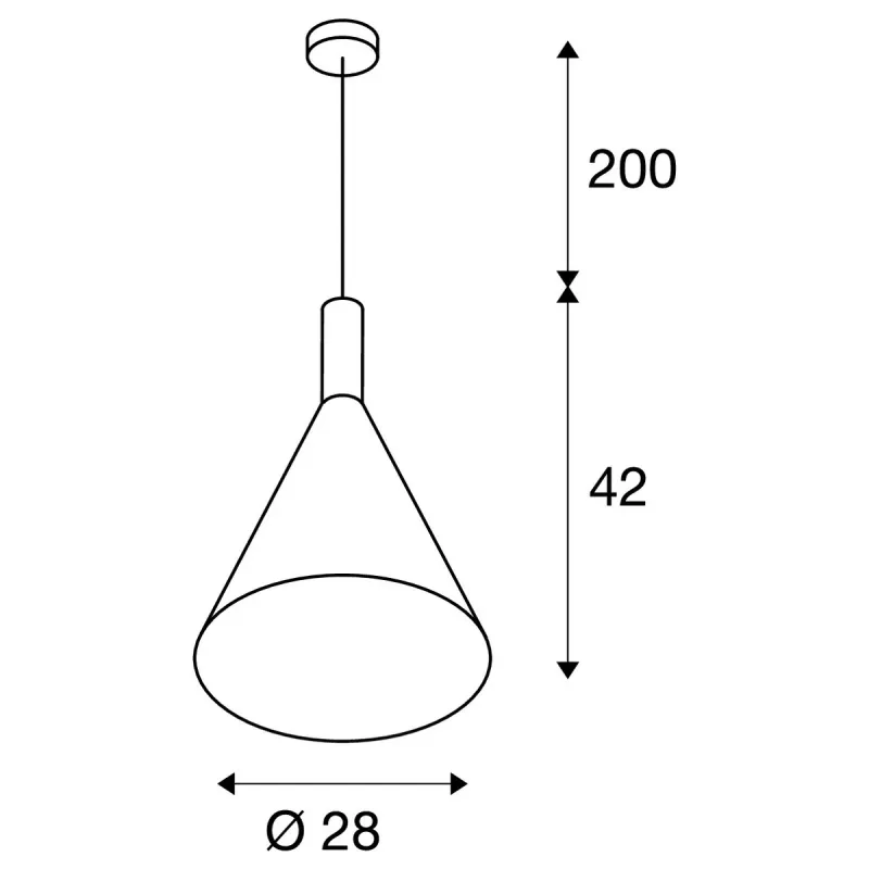 PHELIA 30, suspension intérieure, Ø 28 cm, noir/doré, E27, 23W max