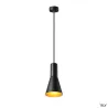PHELIA 10, suspension intérieure, Ø 13 cm, noir/doré, E27, 23W max