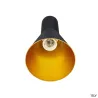 PHELIA 10, suspension intérieure, Ø 13 cm, noir/doré, E27, 23W max