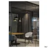 PHELIA 10, suspension intérieure, Ø 13 cm, noir/doré, E27, 23W max