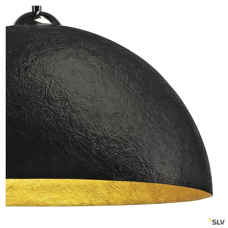 FORCHINI 50, suspension intérieure, Ø 50 cm, noir/or, E27, 40W max