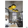 FORCHINI 50, suspension intérieure, Ø 50 cm, noir/or, E27, 40W max