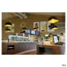 FORCHINI 50, suspension intérieure, Ø 50 cm, noir/or, E27, 40W max