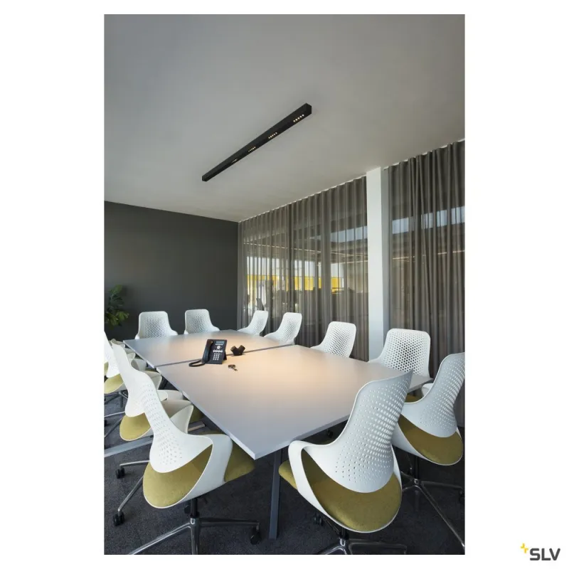 Q-LINE®, plafonnier intérieur, 2m, noir, LED, 93W, 3000K, variable