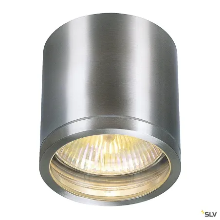ROX, plafonnier extérieur, alu brossé, GU10/QPAR111, 50W max, IP44
