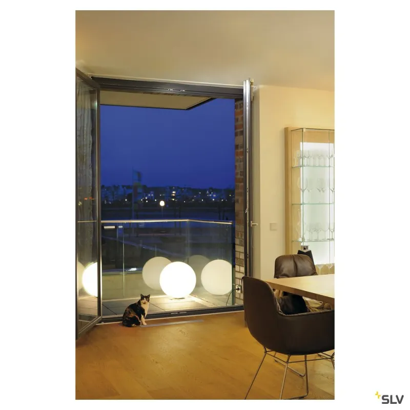 ROTOBALL 50, luminaire mobile extérieur, blanc, E27, 24W max, IP44