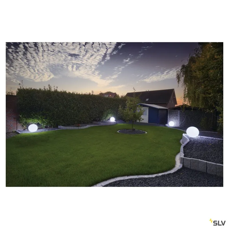 ROTOBALL 50, luminaire mobile extérieur, blanc, E27, 24W max, IP44
