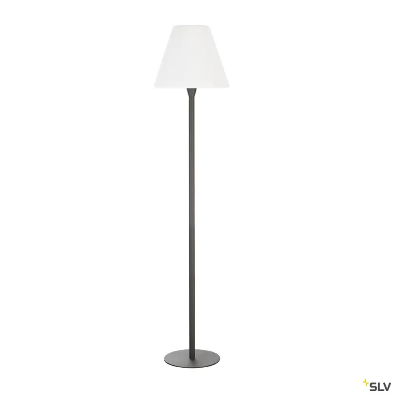 ADEGAN, lampadaire extérieur, anthracite/blanc, E27, 24W max, IP54