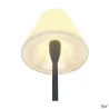 ADEGAN, lampadaire extérieur, anthracite/blanc, E27, 24W max, IP54