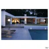 ADEGAN, lampadaire extérieur, anthracite/blanc, E27, 24W max, IP54