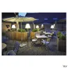 ADEGAN, lampadaire extérieur, anthracite/blanc, E27, 24W max, IP54