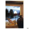 ADEGAN, lampadaire extérieur, anthracite/blanc, E27, 24W max, IP54