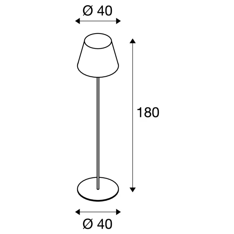 ADEGAN, lampadaire extérieur, anthracite/blanc, E27, 24W max, IP54