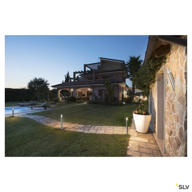 TRUST 60, borne extérieure, inox, LED, 8,6W, 3000K, IP55, inox 316