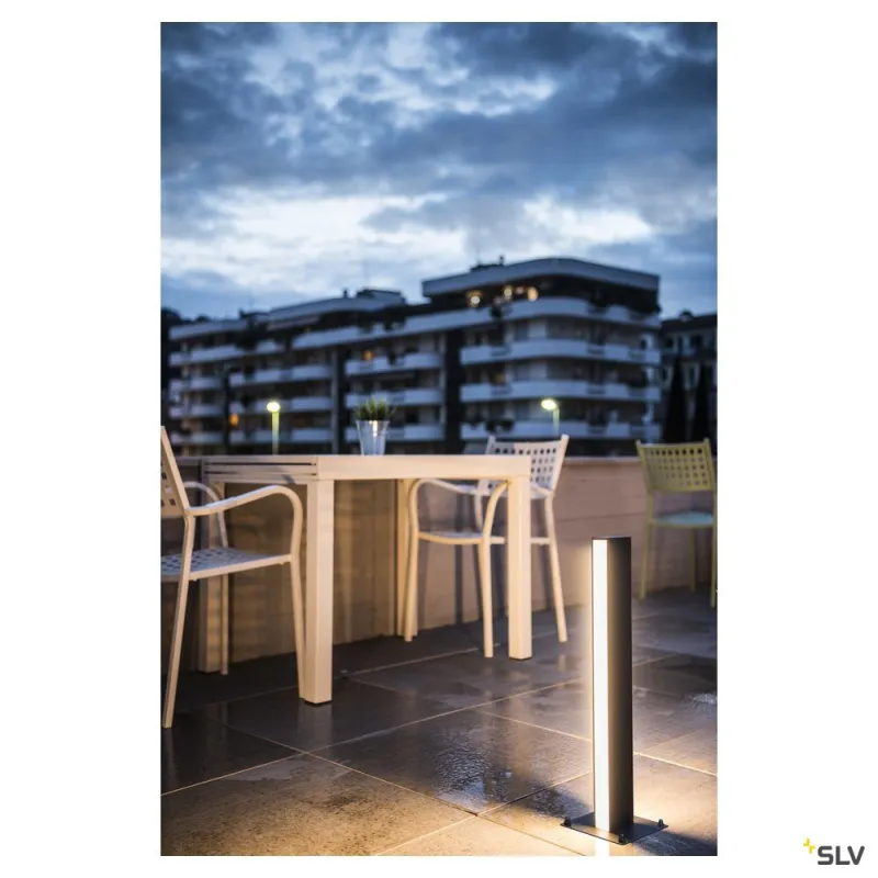 H-POL TWIN 60, borne extérieure, anthracite, LED, 35W, 3000K, IP55