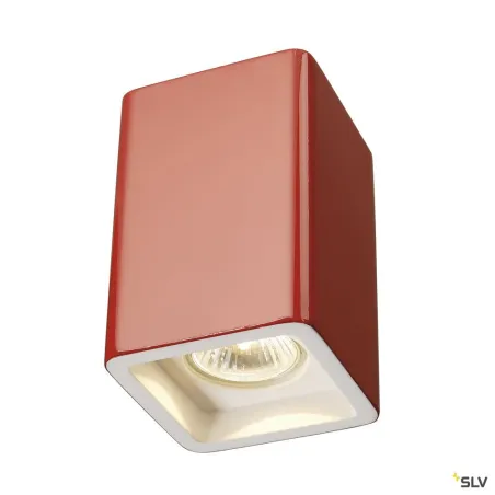 PLASTRA, plafonnier intérieur, blanc, GU10/QPAR51, 35W max, plâtre