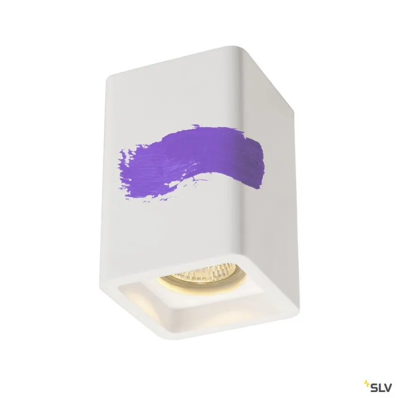 PLASTRA, plafonnier intérieur, blanc, GU10/QPAR51, 35W max, plâtre