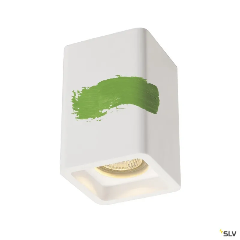PLASTRA, plafonnier intérieur, blanc, GU10/QPAR51, 35W max, plâtre